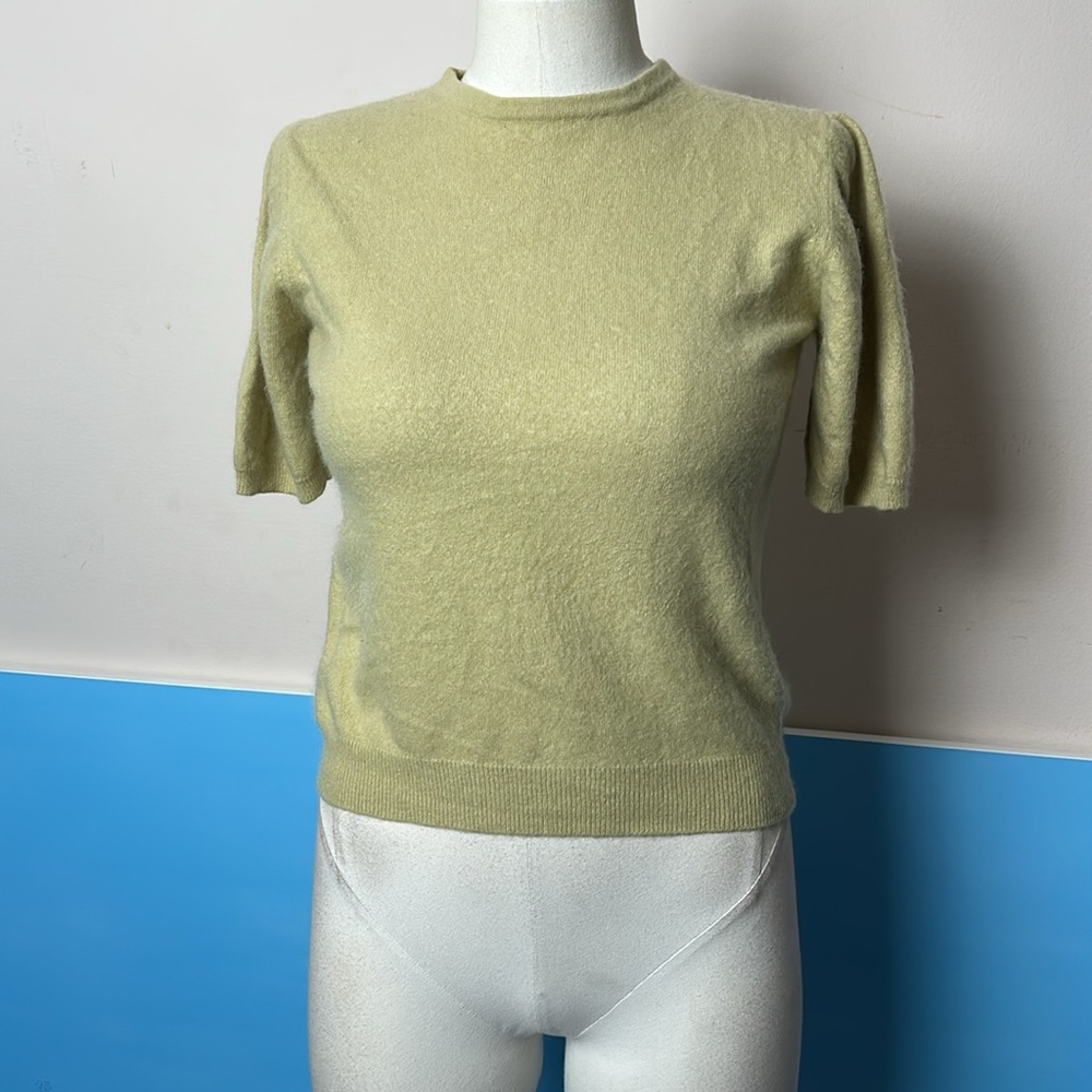 Sutton Studio Light Green Cashmere Twinset - Picture 7 of 15